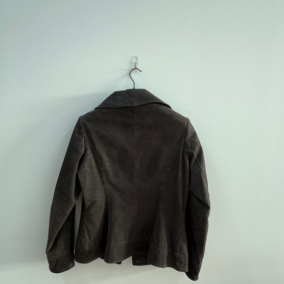 Danier Chocolate Leather Jacket - Picture 4 of 5